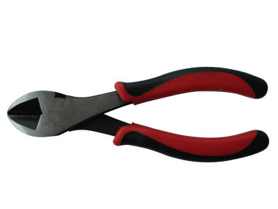 Diagonal Cutting Pliers, 6 in, Side Cut, Red/Black