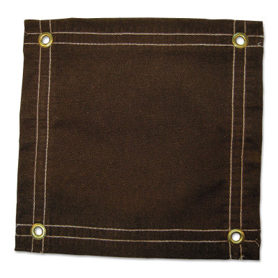 Protective Tarp, 10 ft Long, 8 ft Wide, Brown Canvas