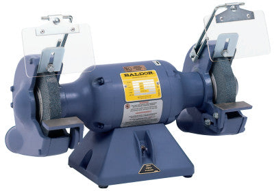 7" Industrial Grinders, 36/60 Grit Wheels, Iron, Exhaust Guard, Single, 1800 rpm