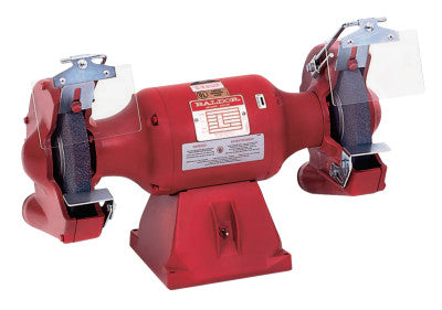 8" Industrial Grinders, 3/4 hp, 36Grit/Wire Wheels, Single Phase, 3,600 rpm