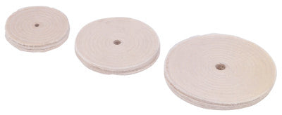Sewed Cotton Buffing Wheel, 8 in, 3/4 in Arbor