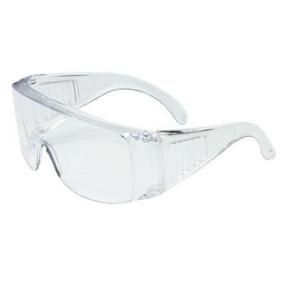 Scout Series Safety Glasses, Clear Lens, Hard Coat, Clear Frame