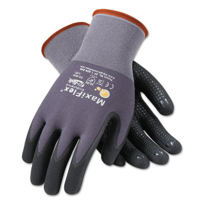 MaxiFlex Endurance Gloves, X-Small, Black/Gray, Palm and Finger Coated