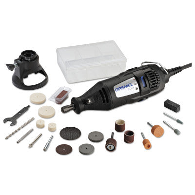 200 Series Rotary Tools, 21 Assorted Accessories; Case; Cutting Guide