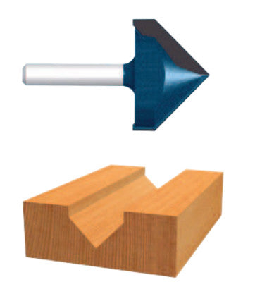 7/8" C.T. V GROOVING ROUTER BIT