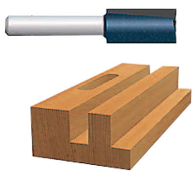 1/4" STRAIGHT C.T. ROUTER BIT 2-FLUTES