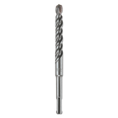 Carbide Tipped SDS Shank Drill Bits, 4 in, 1/2 in Dia.