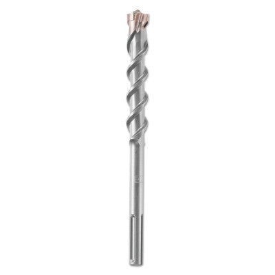 SDS-max Wild-Bore Multi-Cutter X-Head Spiral Drill Bits, 10 in, 1 1/8 in Dia.