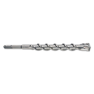 SDS-max Wild-Bore Multi-Cutter X-Head Spiral Drill Bits, 18 in, 1 1/2 in Dia.