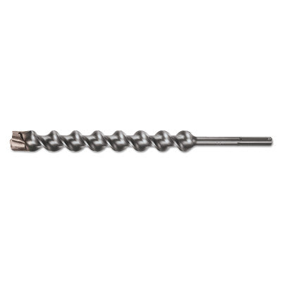 SDS-max Wild-Bore Multi-Cutter X-Head Spiral Drill Bits, 18 in, 1 3/4 in Dia.