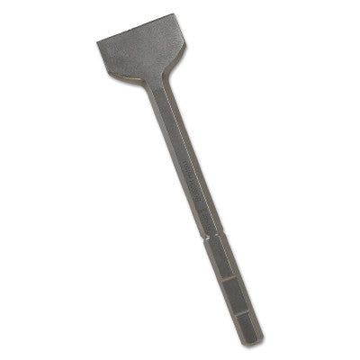 Hex Drive Hammer Steels, 3/4 in x 12 in, Scraping Chisel