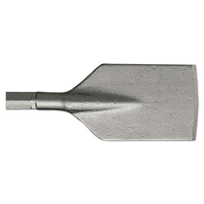 Hex Drive Hammer Steels, 3/4 in x 15 in, Scraping Chisel