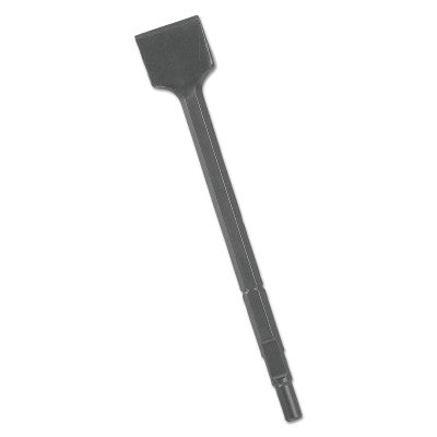 Round Hex Hammer Steels, 2 in x 12 in, Scraping Chisel