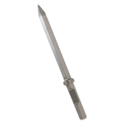 Hex Drive Hammer Steels, 1 1/8 in x 20 in, Moil Point