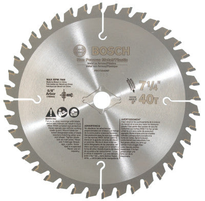 Professional Series Metal Cutting Circular Saw Blades/Nonferrous Metal,7.25",40T