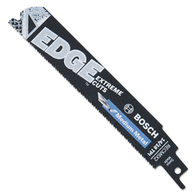 Edge Reciprocating Saw Blades, 6 in x 0.91 in, 14/18 TPI, Universal Shank