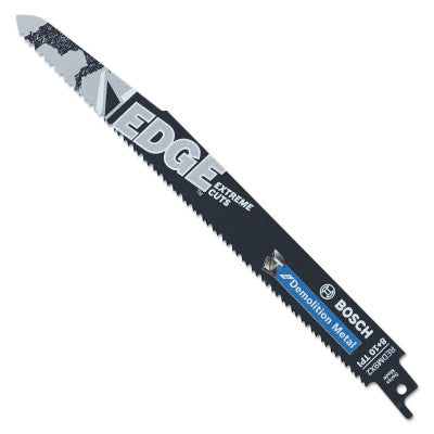 Edge Reciprocating Saw Blades, 9 in x 0.88 in, 8/10 TPI, Universal Shank