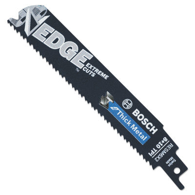 Edge Reciprocating Saw Blades, 6 in x 0.92 in, 8/10 TPI, Universal Shank