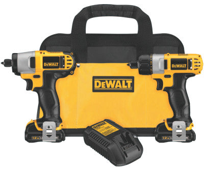 12V MAX Cordless Combo Kits, DCF610 1/4 Screwdriver;DCF815, 1/4 Impact Driver