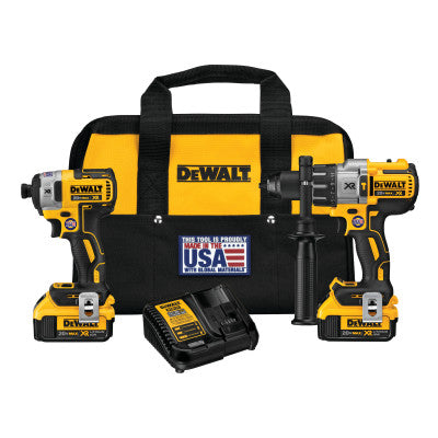 Brushless Hammerdrill & Impact Driver Combo Kit, DCD996 and DCF887