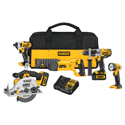 Combo Kits, Hammerdrill; Reciprocating Saw; Impact Driver; Circular Saw