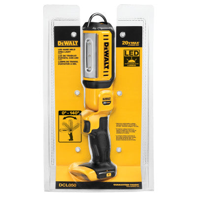 LED Hand Held Area Lights, 250/500 Lumens, Yellow/Black