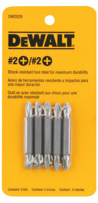 Screwdriver Bits, P#2/P#2, 5 per Pack