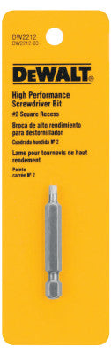 Screwdriver Bits, #2, 2 in, Square Recess