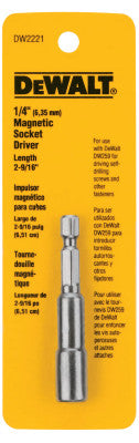 Magnetic Nut Drivers, 1/4 in Dia. x 2 9/16 in