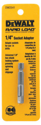 Socket Adapters, 1/4 in Drive,  1/4 in Hex to 1/4 in Socket