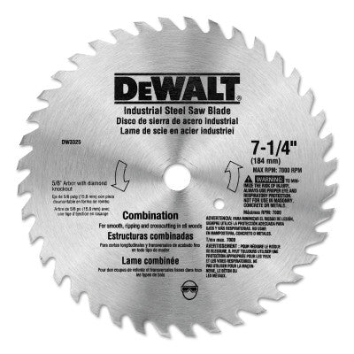 Steel Circular Saw Blades, 7 1/4 in, 40 Teeth