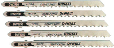 T Shank Wood Cutting Jig Saw Blades, 4 in, 6 TPI, Fast Cutting