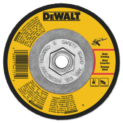 Type 27 Depressed Center Wheels, 7 x 1/4 x 5/8 in-11, A24R Grit, Aluminum Oxide