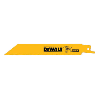 Metal Cutting Reciprocating Saw Blades, 6 in, 14 TPI, Straight Back, Bulk