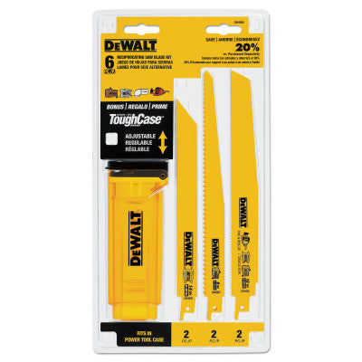 Reciprocating Blade Sets, Wood/Metal, 6 pc