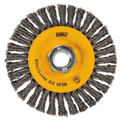 Stringer Wire Wheel, 4 in D, .02 in Stainless Steel Wire, 20,000 rpm