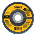 Type 27 XP High Density Flap Discs, 7 in Dia, 5/8 in Arbor, 40 Grit, 8,700 rpm