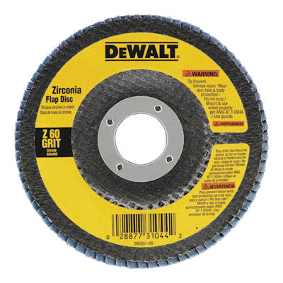 4" X 5/8" 60 GRIT ZIRCONIA FLAP DISC WHEEL