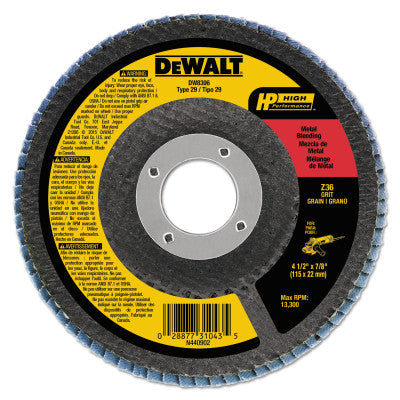 4-1/2" X 7/8" 36 GRIT ZIRCONIA FLAP DISC WHEEL