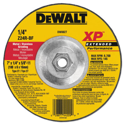 Extended Performance Type 27 Depressed Center Wheel, 7", Z24R, 1/4 in Thick