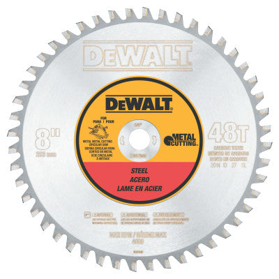 Metal Cutting Saw Blades, 8 in, 48 Teeth