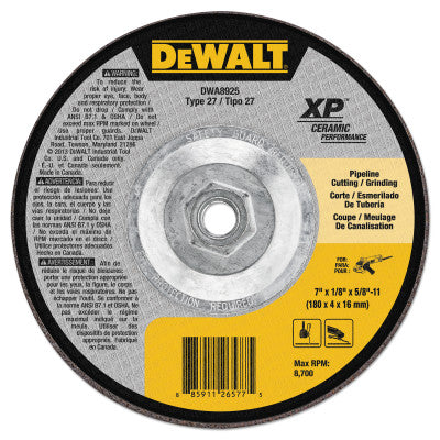 Ceramic Grinding Wheel, 7 in Dia, 1/8 in Thick, 24 Grit Ceramic