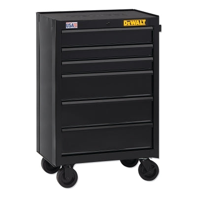 26" 6-DRAWER CABINET - BLACK