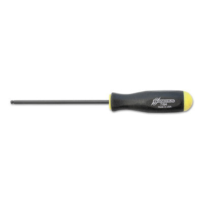 Balldriver Hex Screwdrivers, 7/64 in, 5.3 in Long