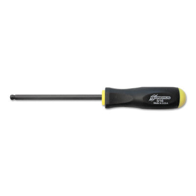 Balldriver Hex Screwdrivers, 5/16 in, 10.4 in Long