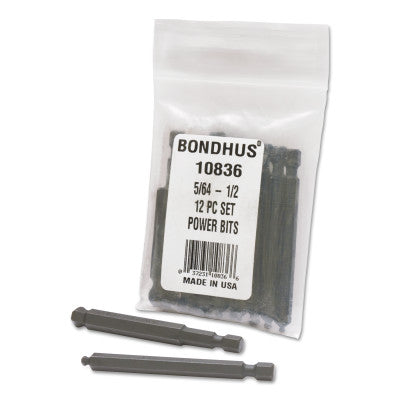 Balldriver Power Bit Sets, 12-Piece, 3 in