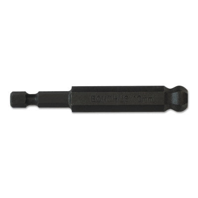 Balldriver Power Bits, 10 mm, 1/4 in Drive, 3 in