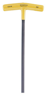 Hex T-Handle Keys, 1/8 in, 2 per Pack, Red Handle