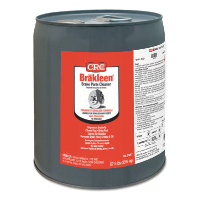 Brakleen Brake Parts Cleaners, 5 gal Pail