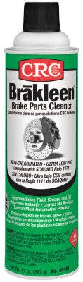 Brakleen Non-Chlorinated Brake Parts Cleaners, 14 oz Aerosol Can, Very Low VOC